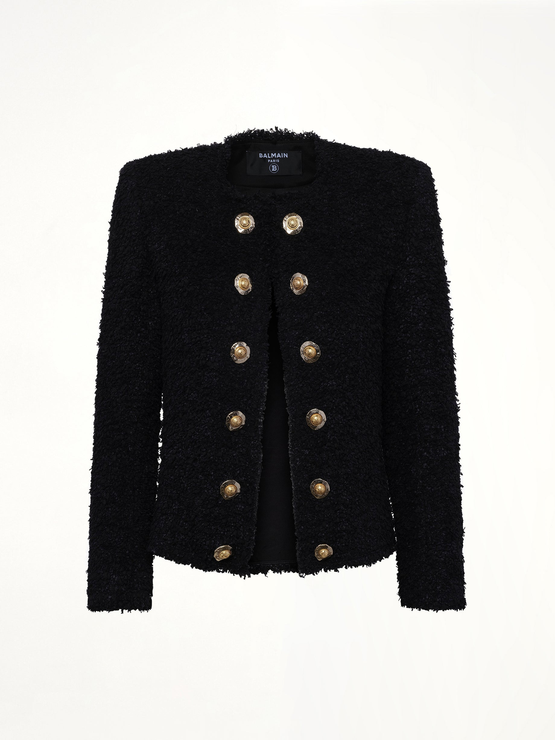 Tweed Spencer Jacket in Black - 2