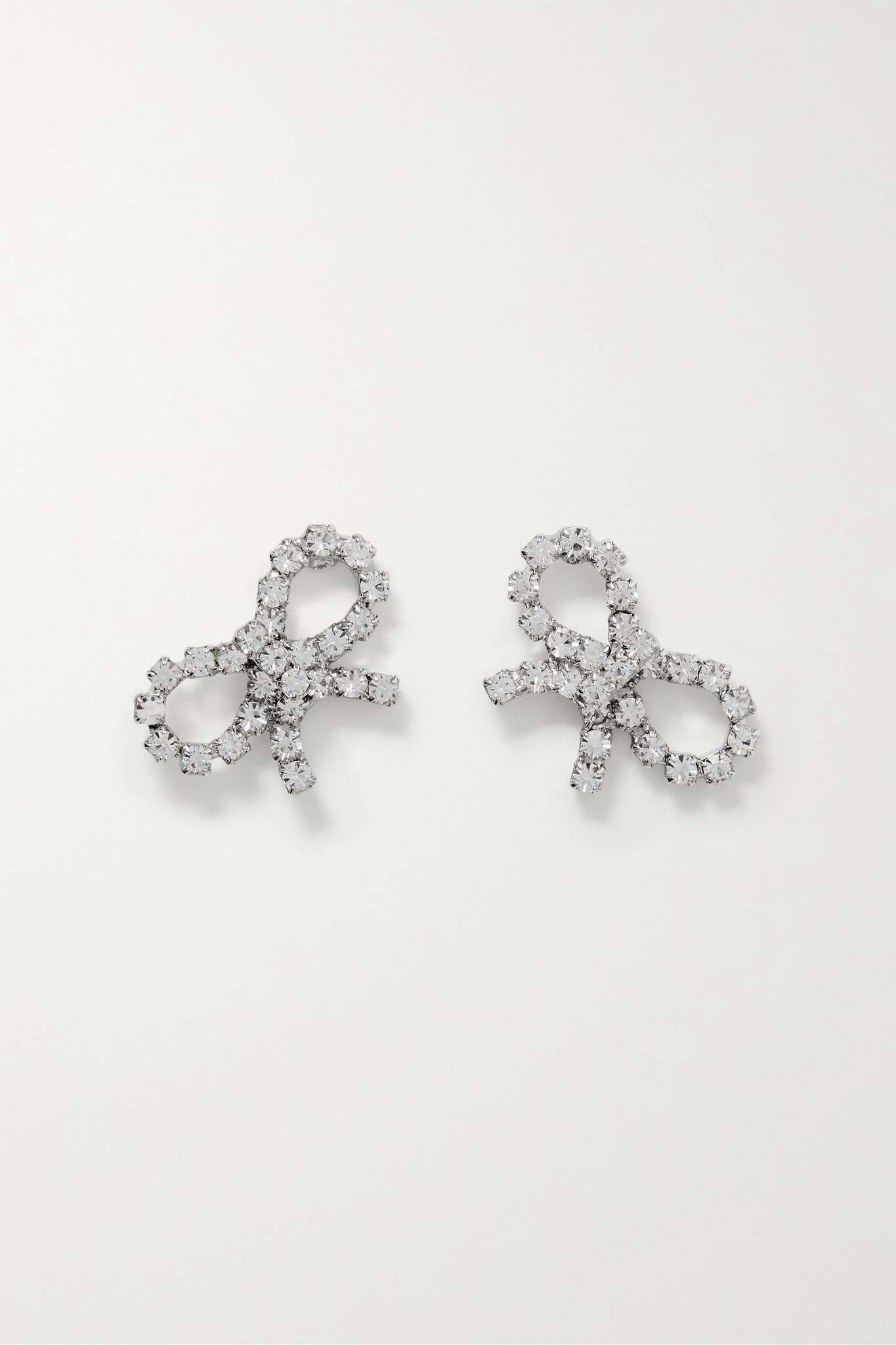 Romy silver-plated crystal earrings - 1