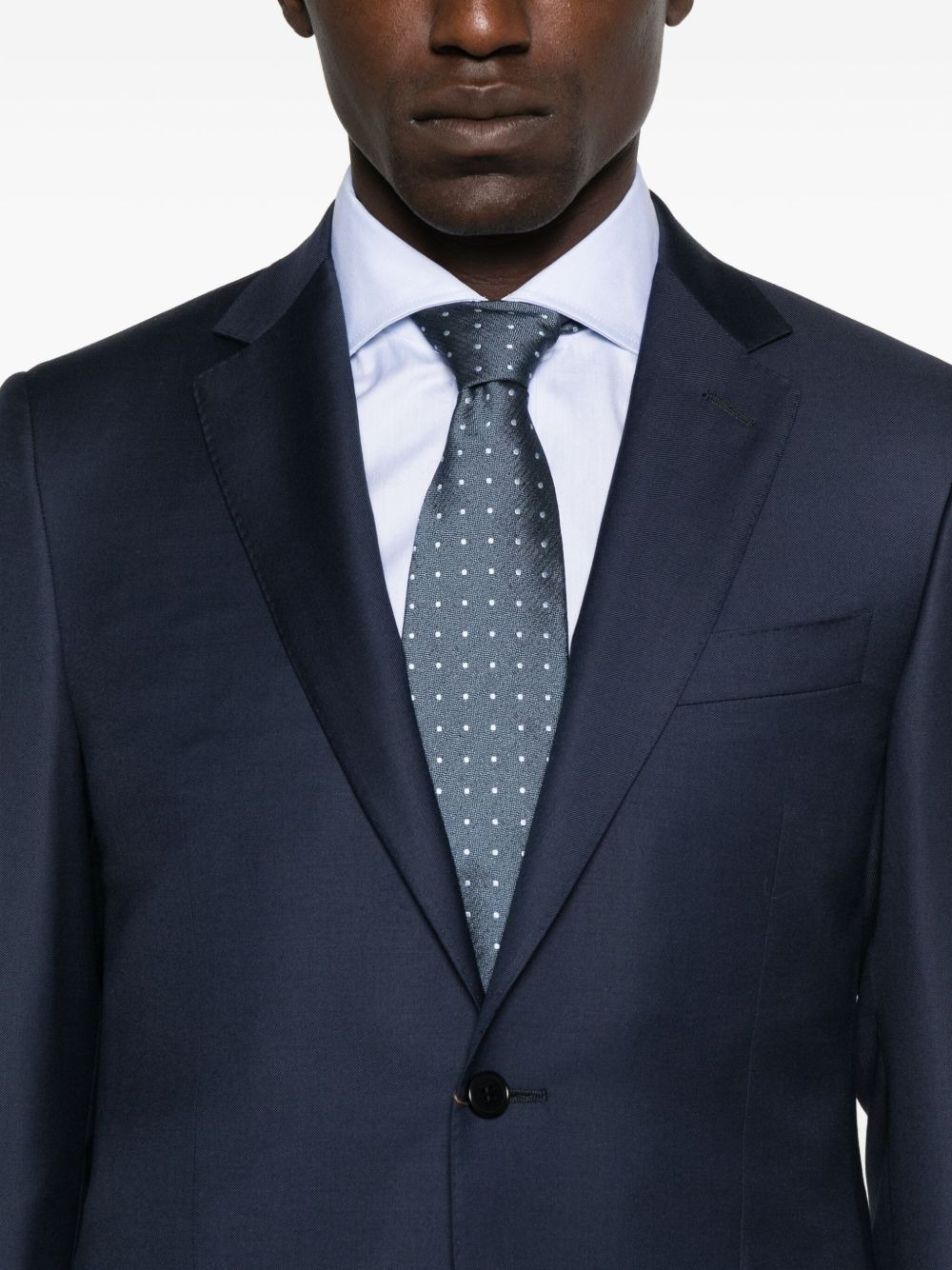 single-breasted wool suit - 4