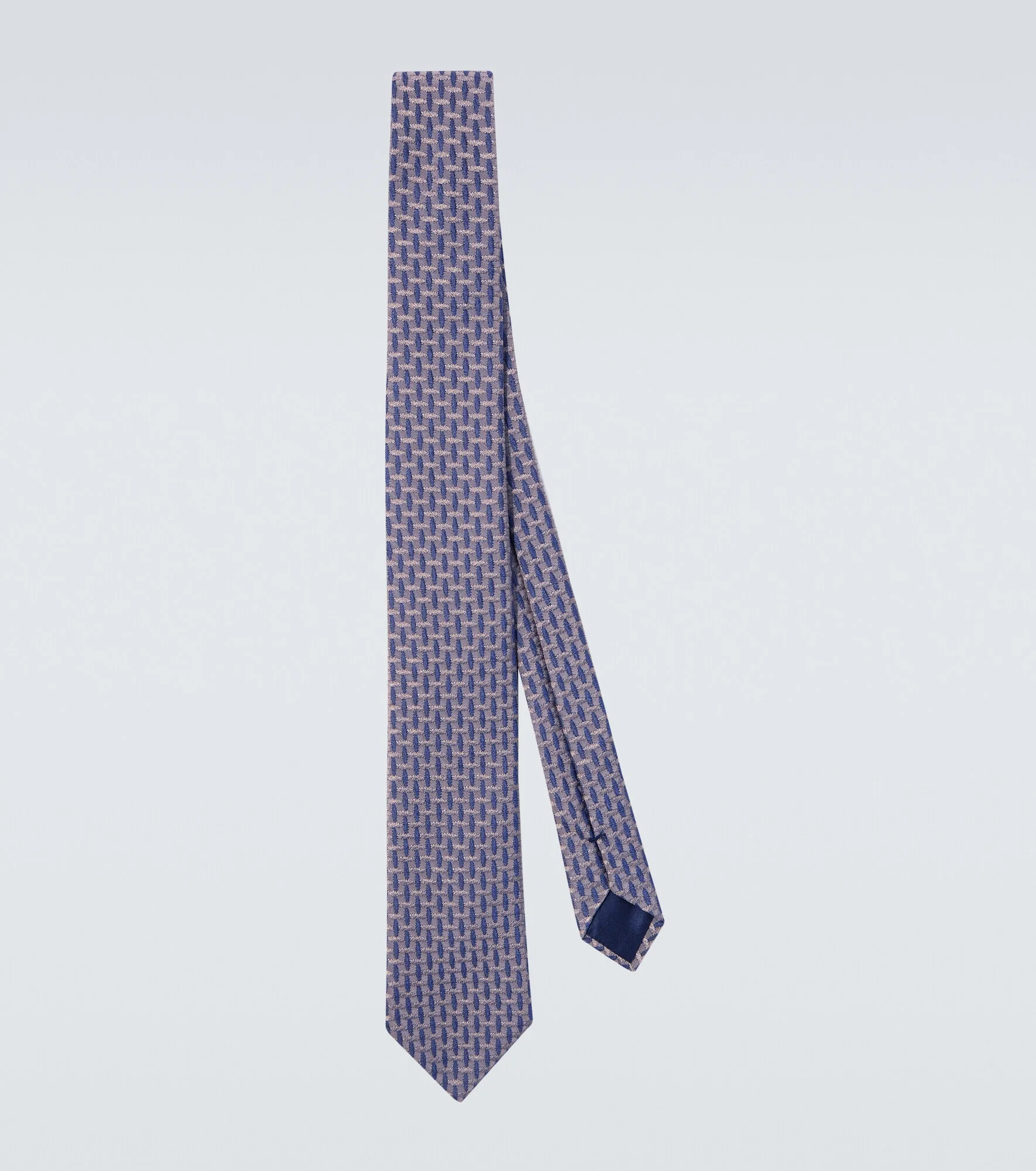 Silk-blend jacquard tie - 1