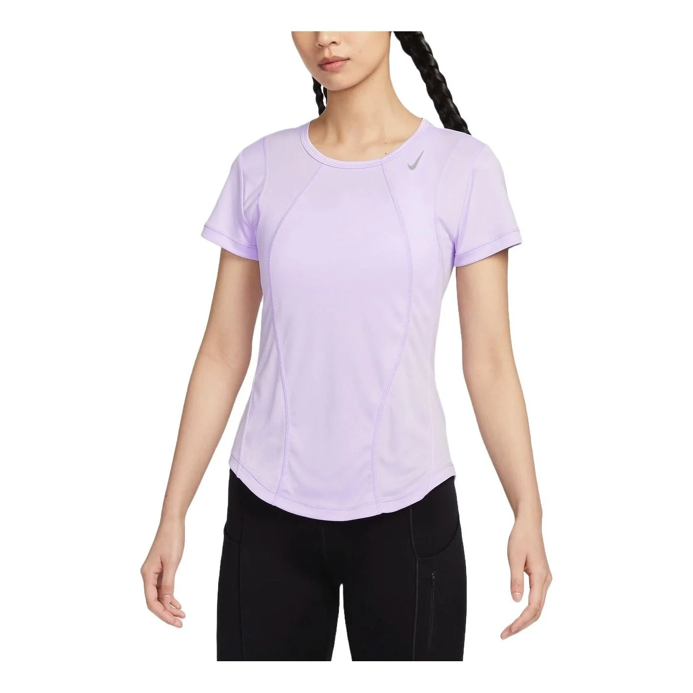 (WMNS) Nike Fast Dri-FIT Running T-shirt Asia Sizing 'Purple' FN2519-512 - 1