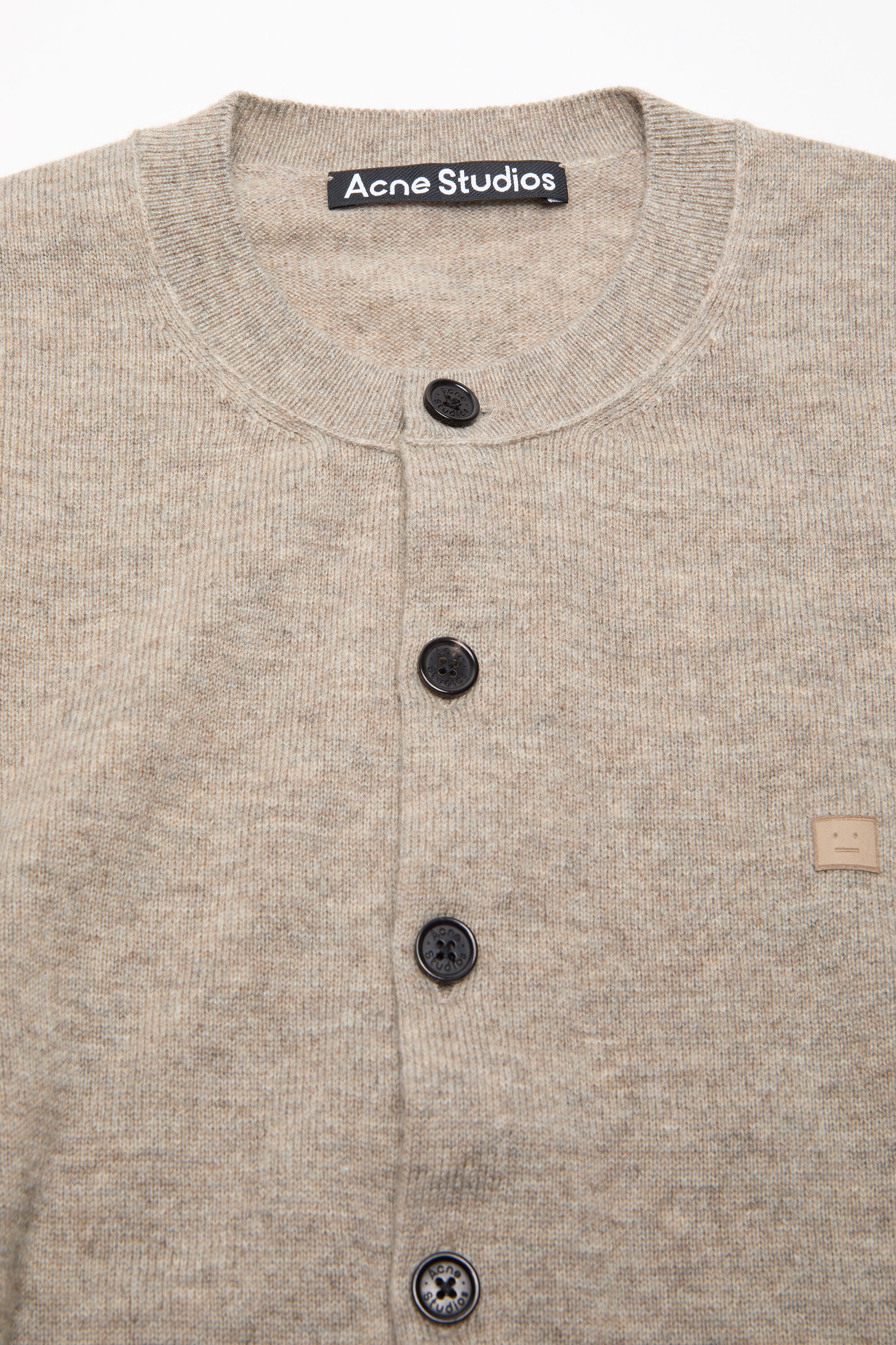 Cadigan yak wool - fitted fit - Greige melange - 5