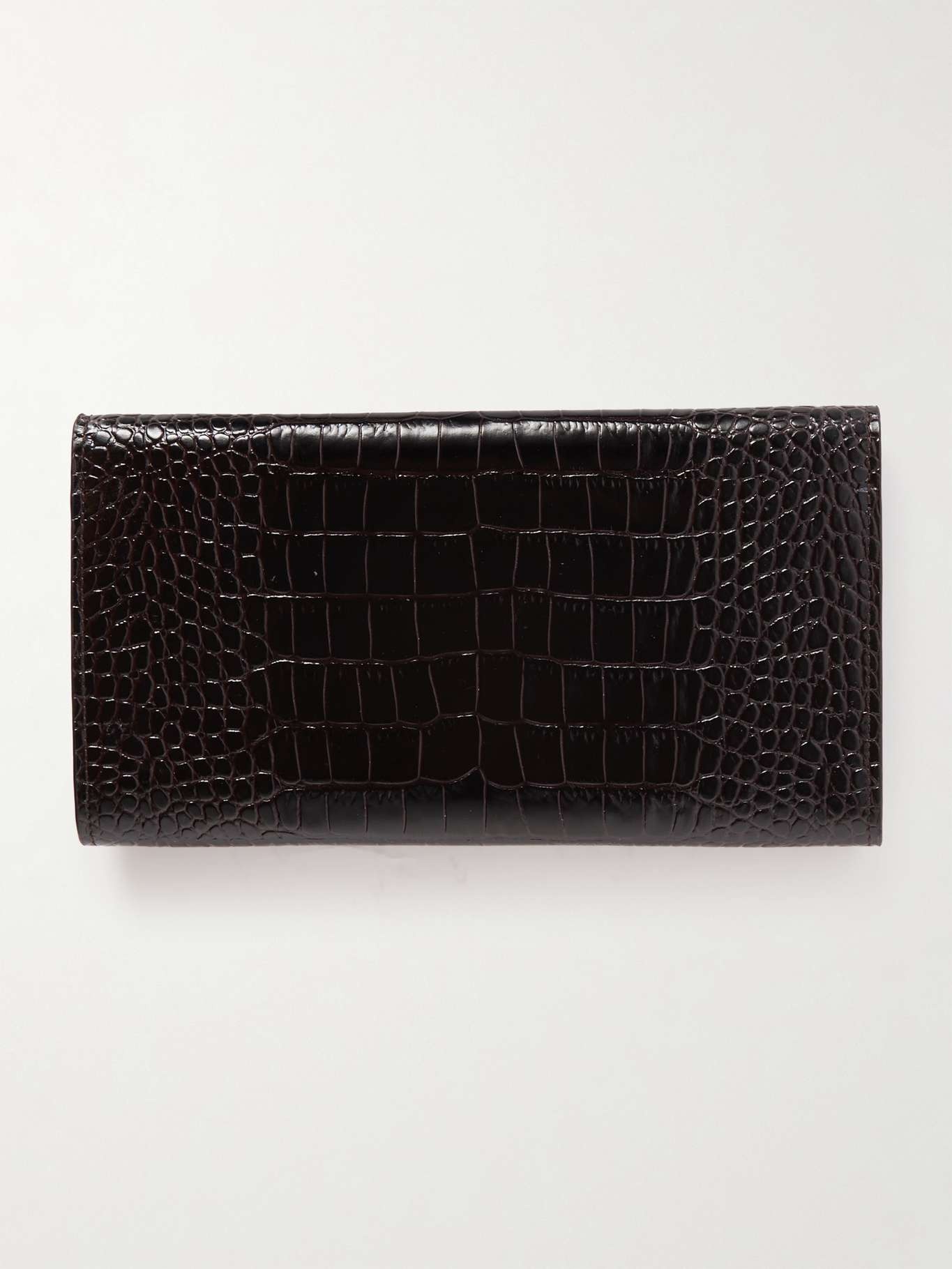 Marshall croc-effect leather travel wallet - 2