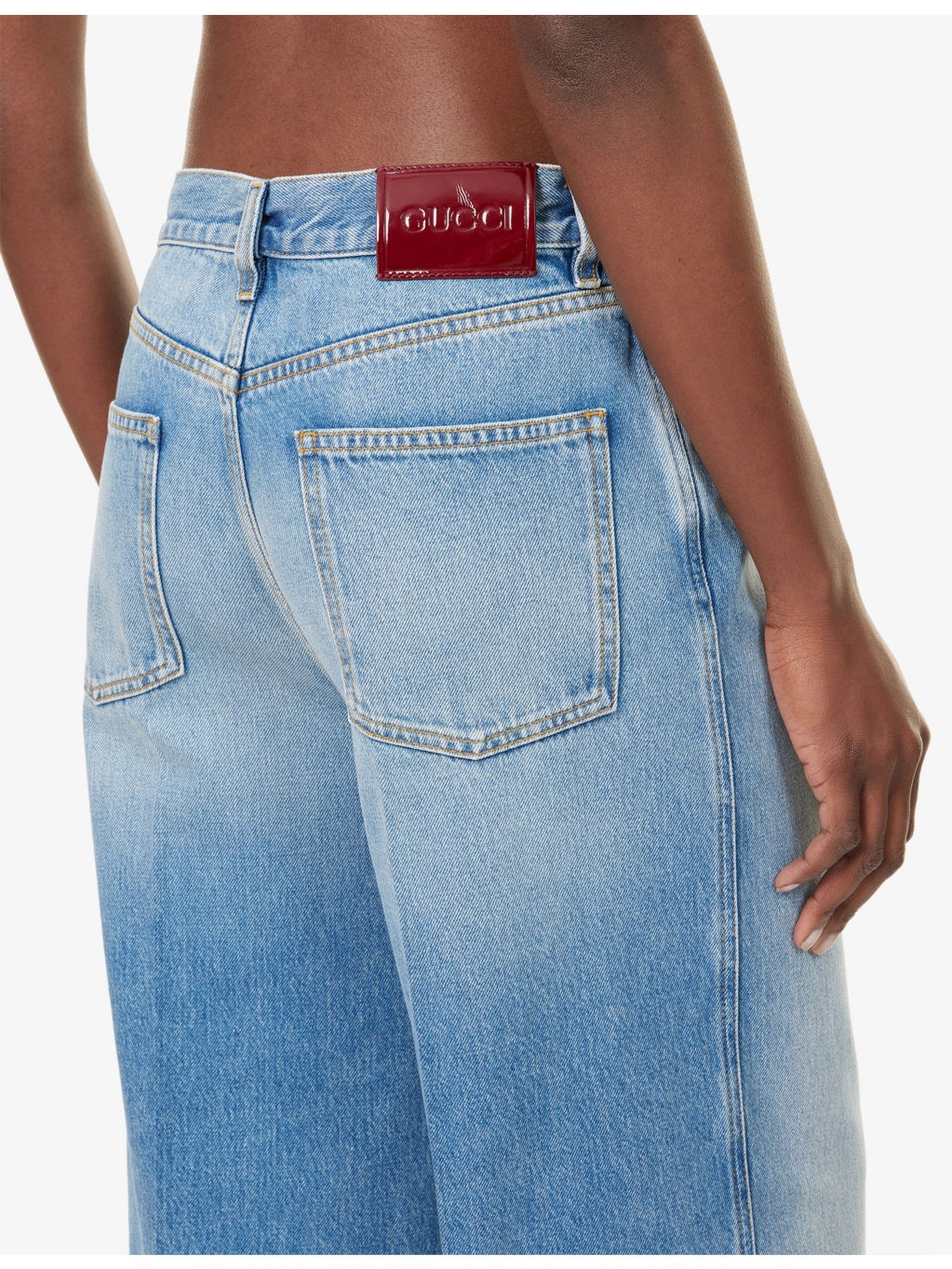 Wide-Leg Petite-Fit Denim Jeans - 5