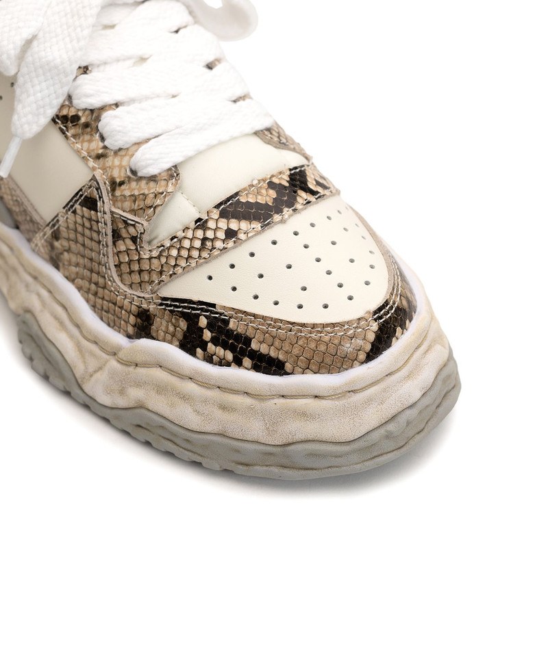 "KEITH" OG Sole Python Printed Leather Low-top Sneaker 17