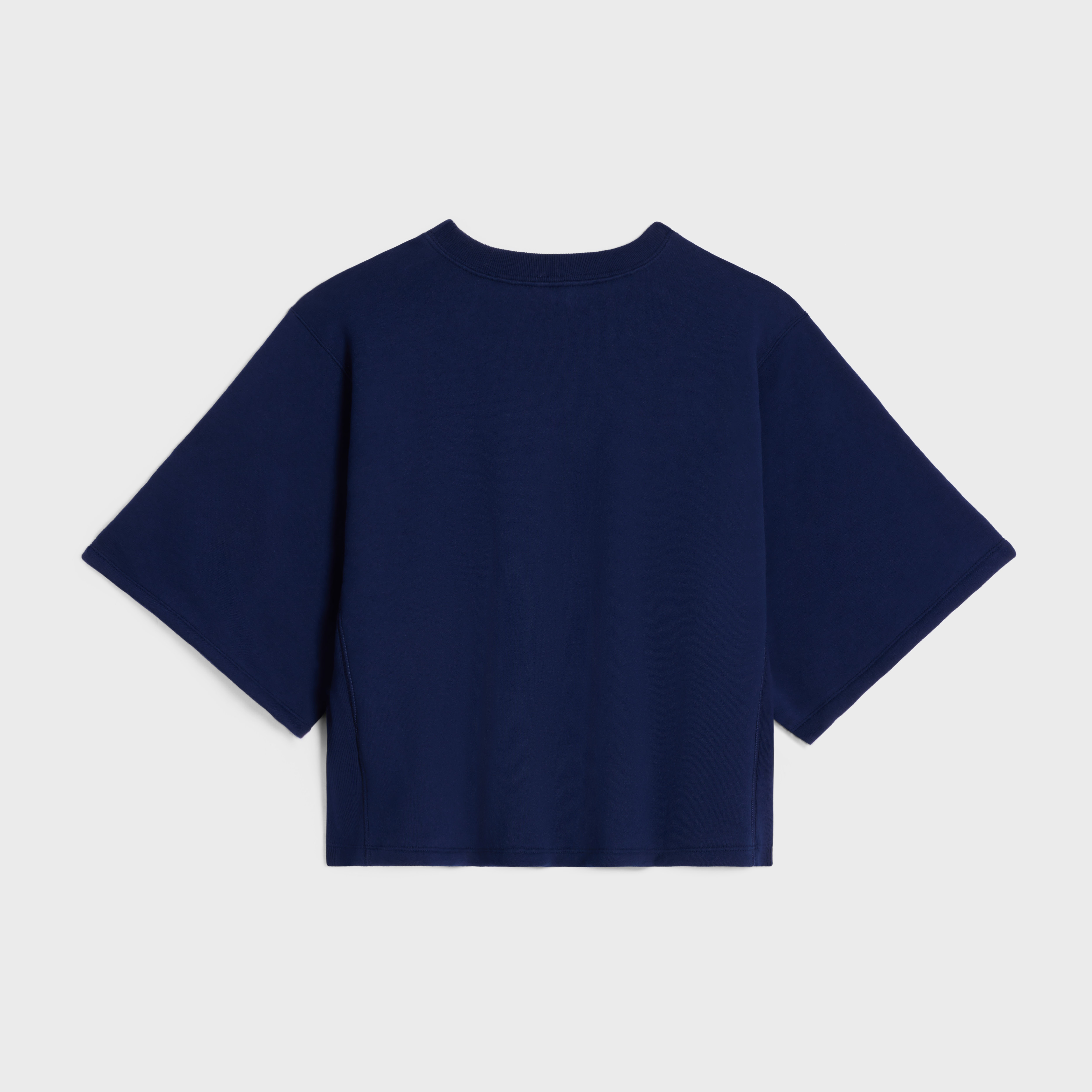 celine paris loose sweatshirt in cotton fleece - 2