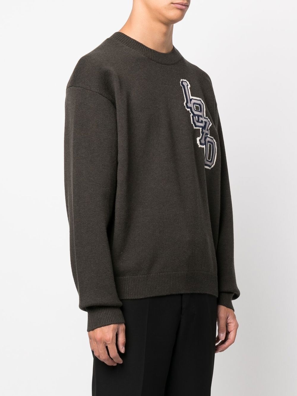 Varsity logo knitted jumper - 4