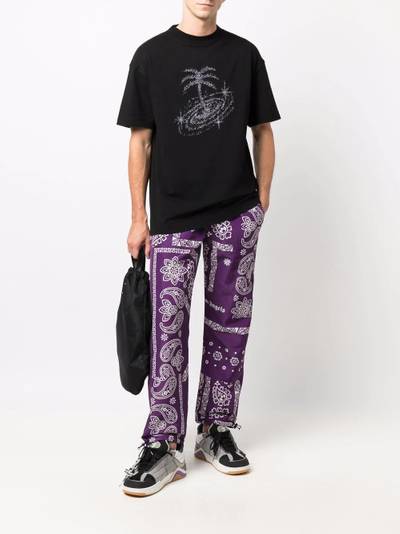 Palm Angels bandana-print logo trousers outlook