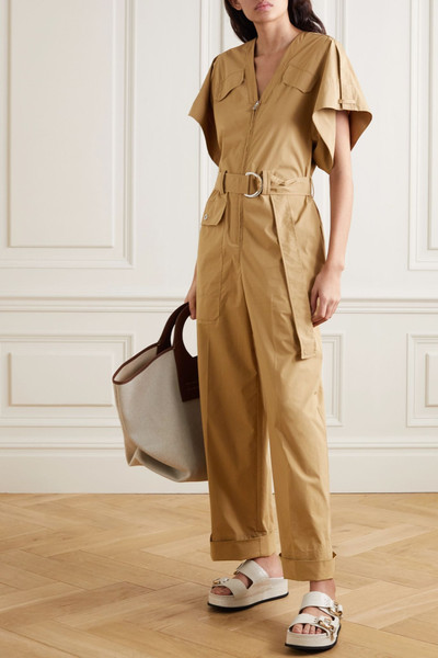 3.1 Phillip Lim + Space for Giants belted organic cotton-blend twill jumpsuit outlook