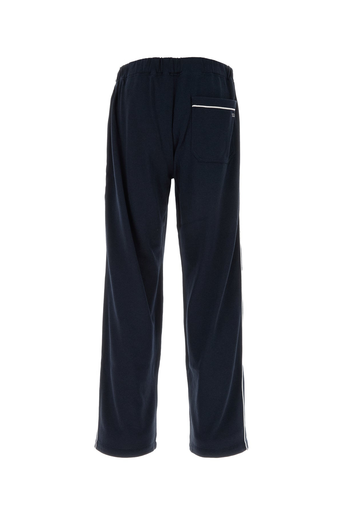 Navy blue cotton and lyocell joggers - 2