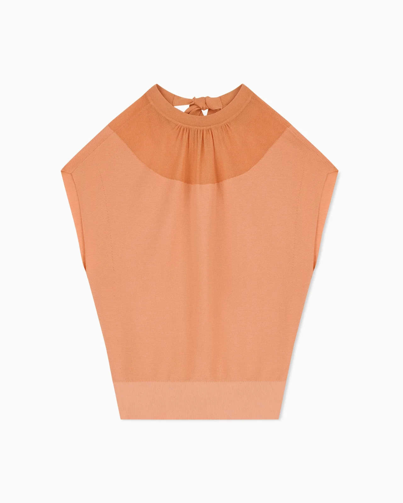 LINKS STITCH LYOCELL-BLEND JUMPER WITH YOKE - 1