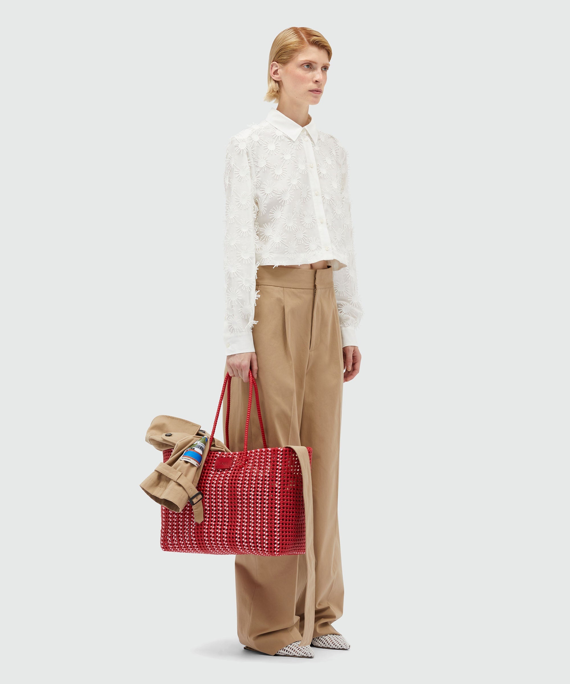 Trousers with faille pleats - 4