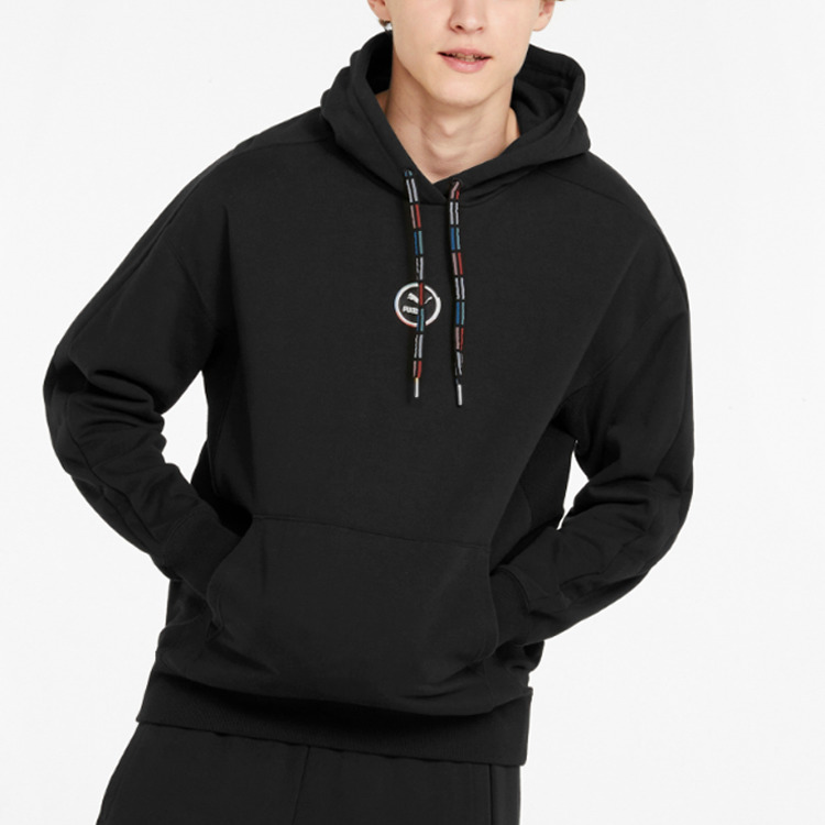 PUMA Circle Logo Hoodie 'Black' 535374-01 - 4