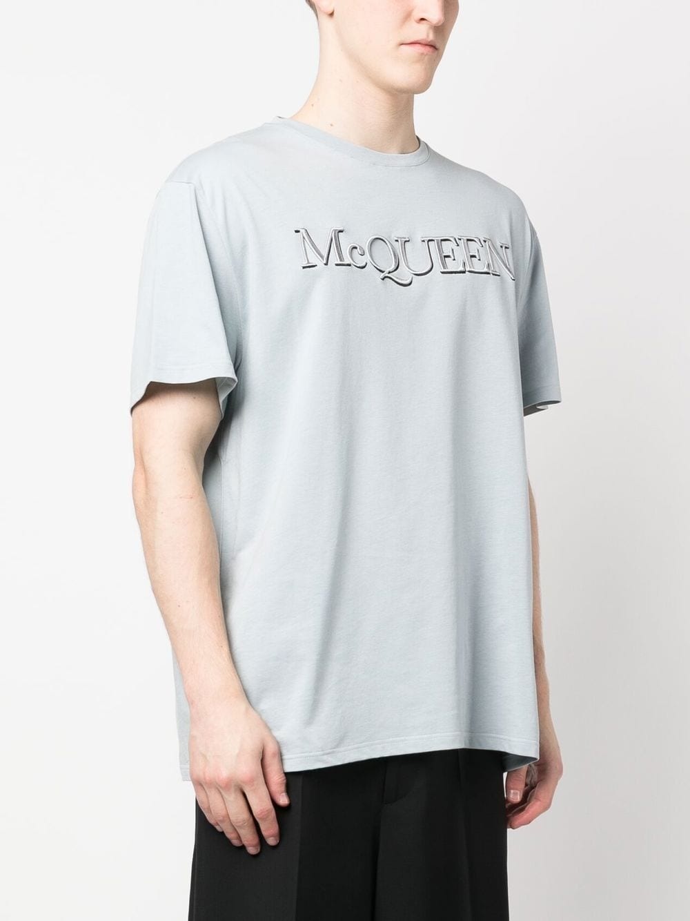 logo-print cotton T-shirt - 3