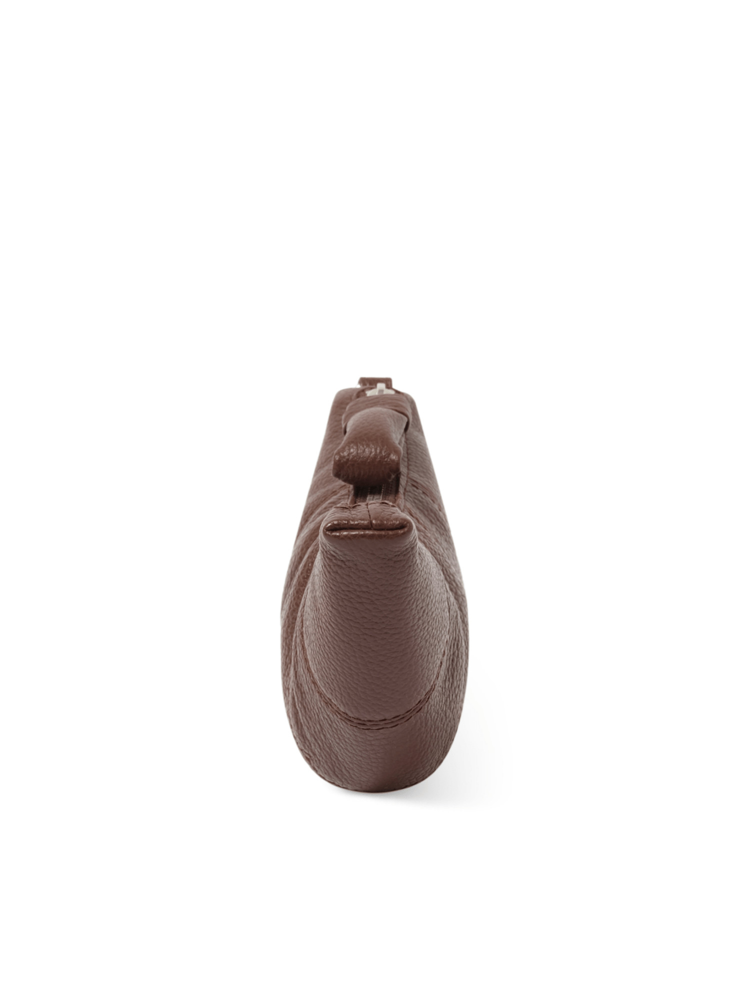 Crossbody Croissant Coin Purse in Roasted Pecan - 5