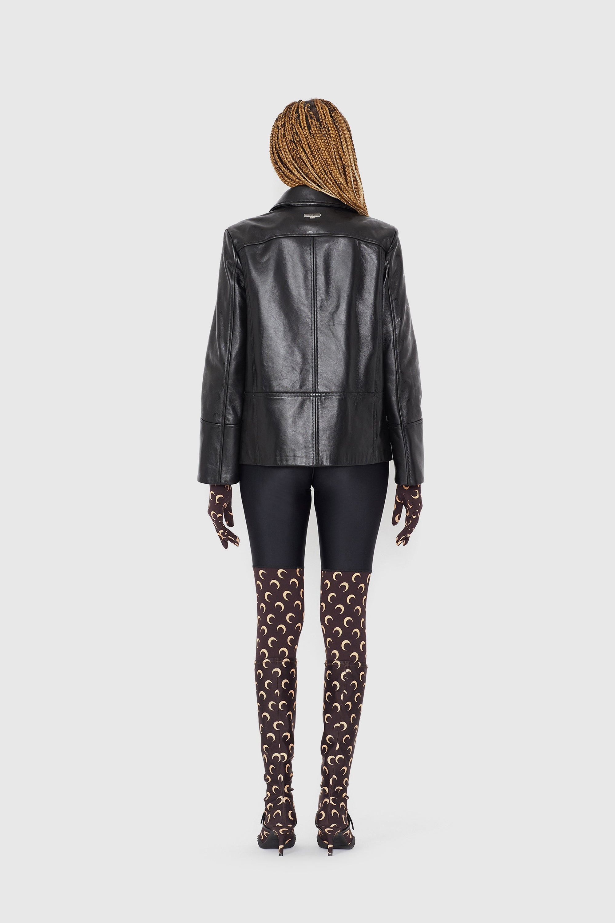 Moon Leather Boxy Jacket - 3
