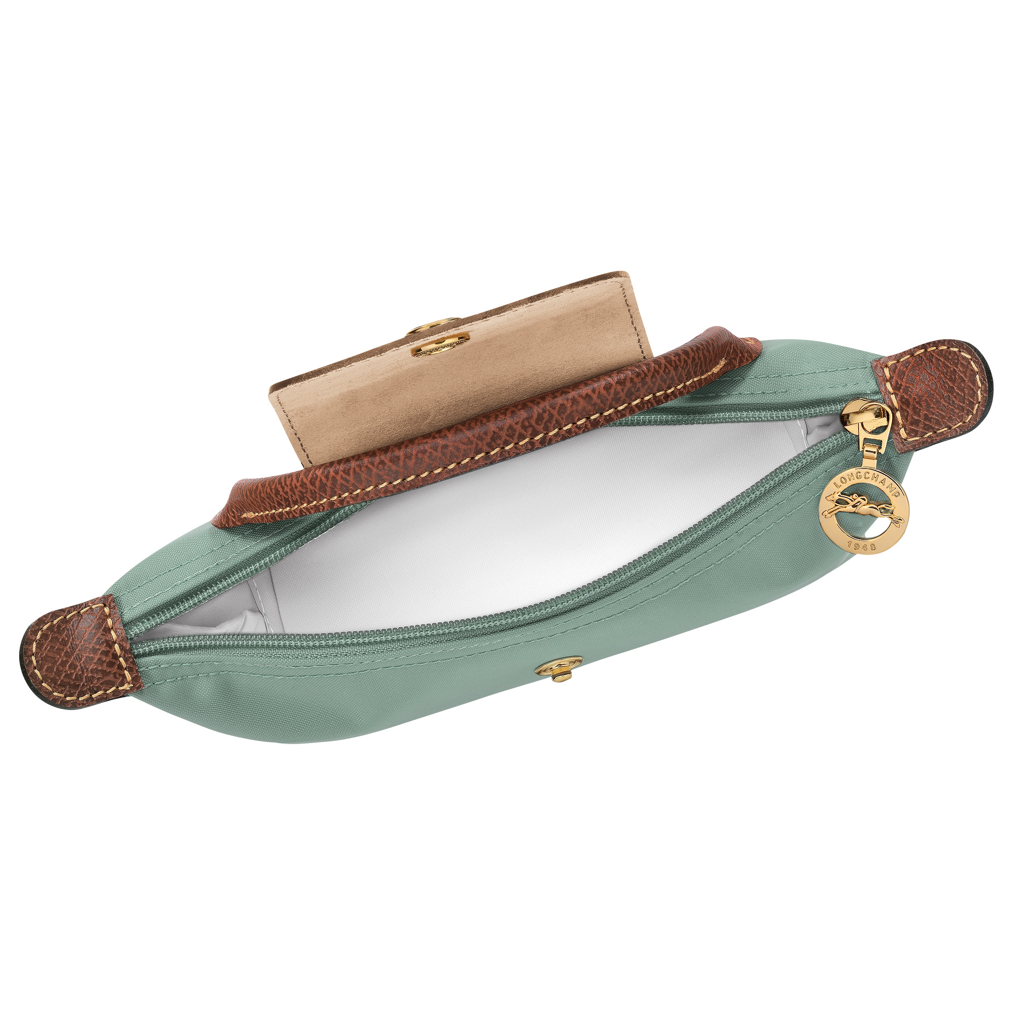 Le Pliage Original Pouch with handle Celadon - Recycled canvas - 5