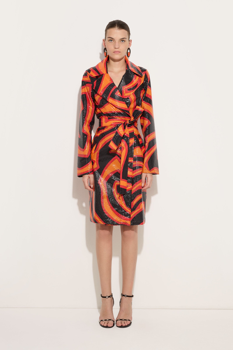 LABIRINTO PRINT TRENCH COAT 3