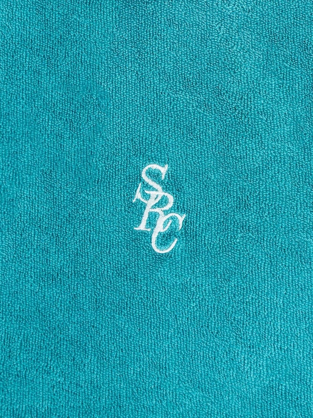 embroidered-logo terry polo shirt - 3