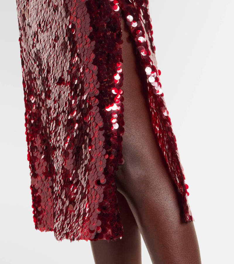Lucite sequined midi skirt 5