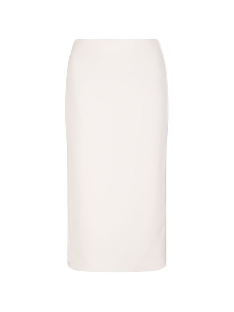 satin-band crêpe skirt 1