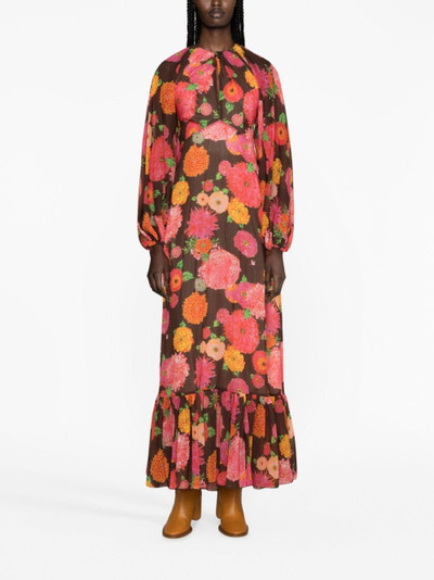 La DoubleJ Eve floral-print chiffon dress outlook