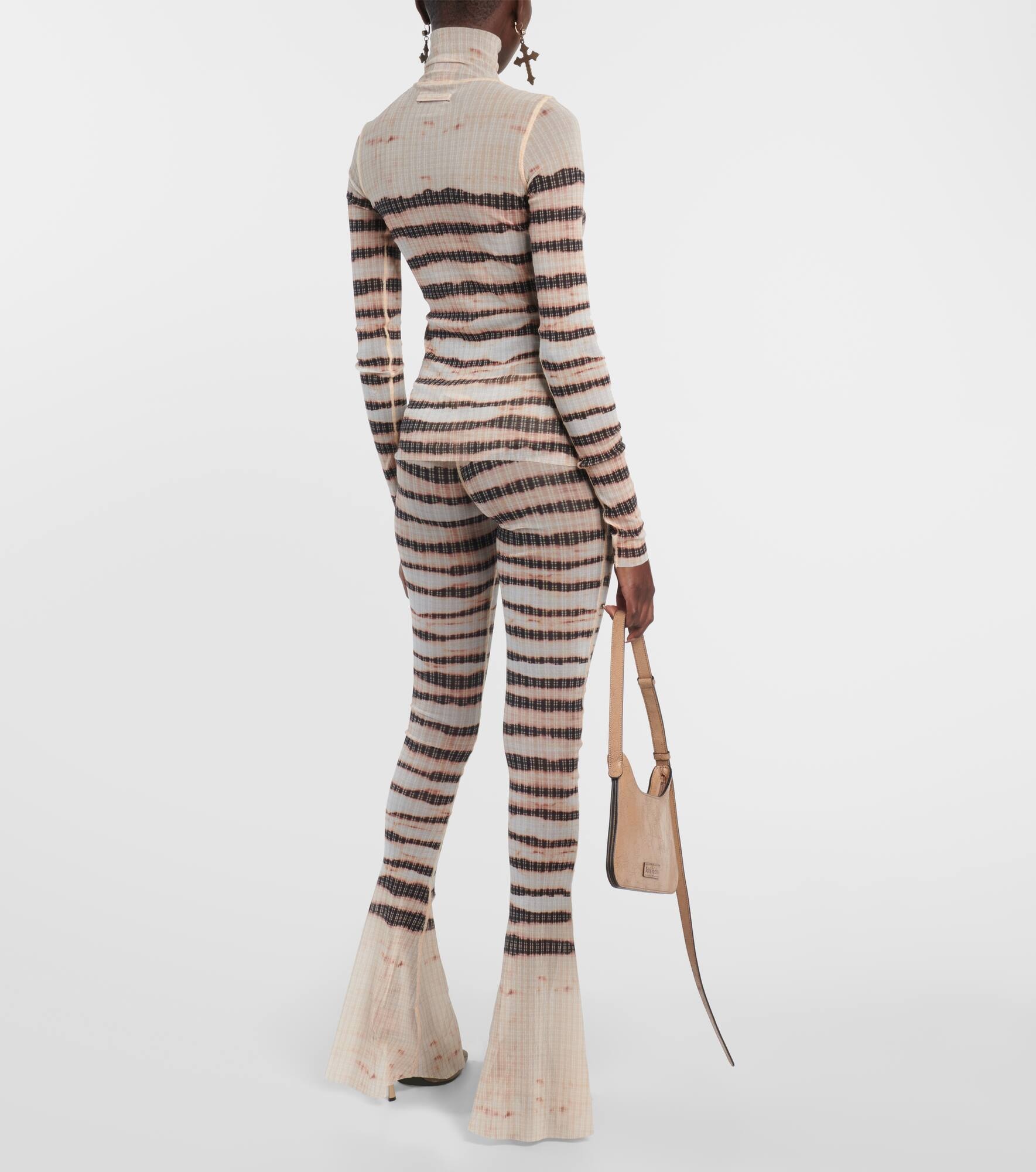 x KNWLS striped turtleneck top - 3