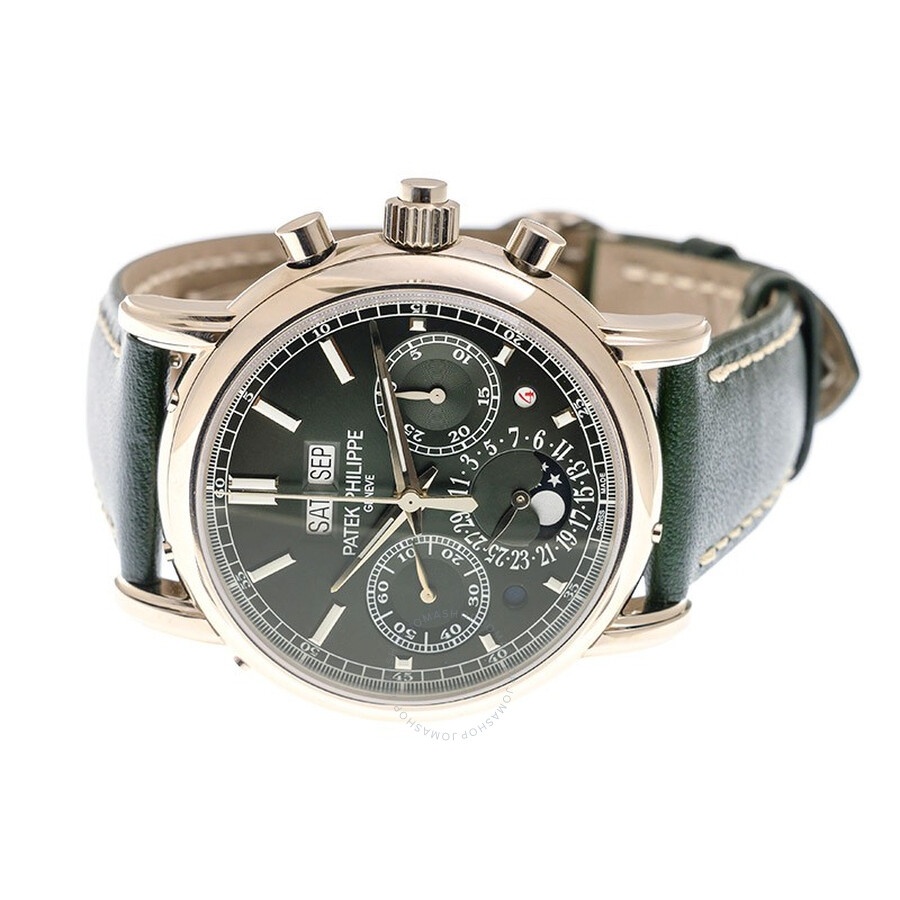 Patek Philippe Grand Complications Perpetual Chronograph Hand Wind Green Dial Men's Watch 5204G-001 - 4