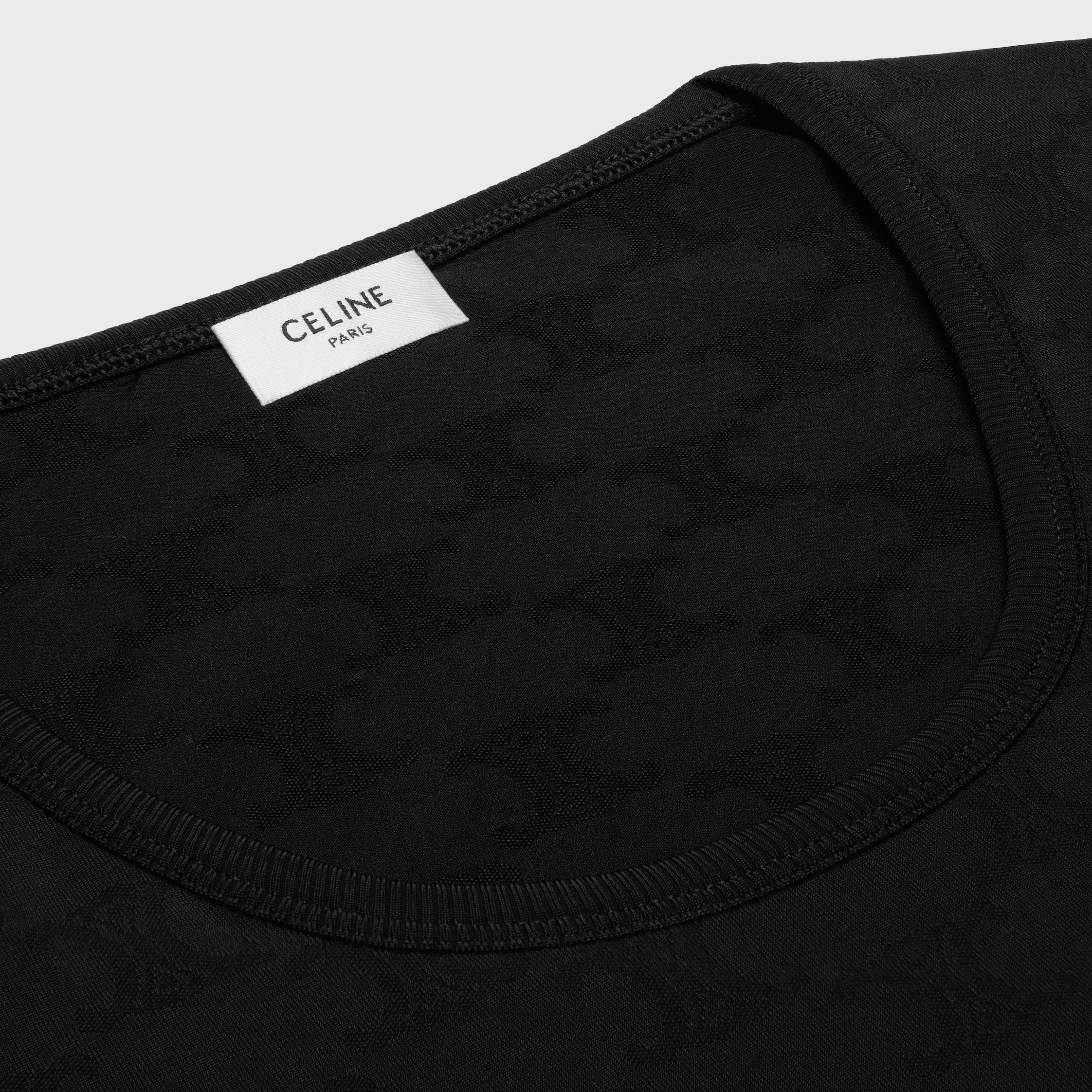 triomphe crop top in athletic viscose - 3