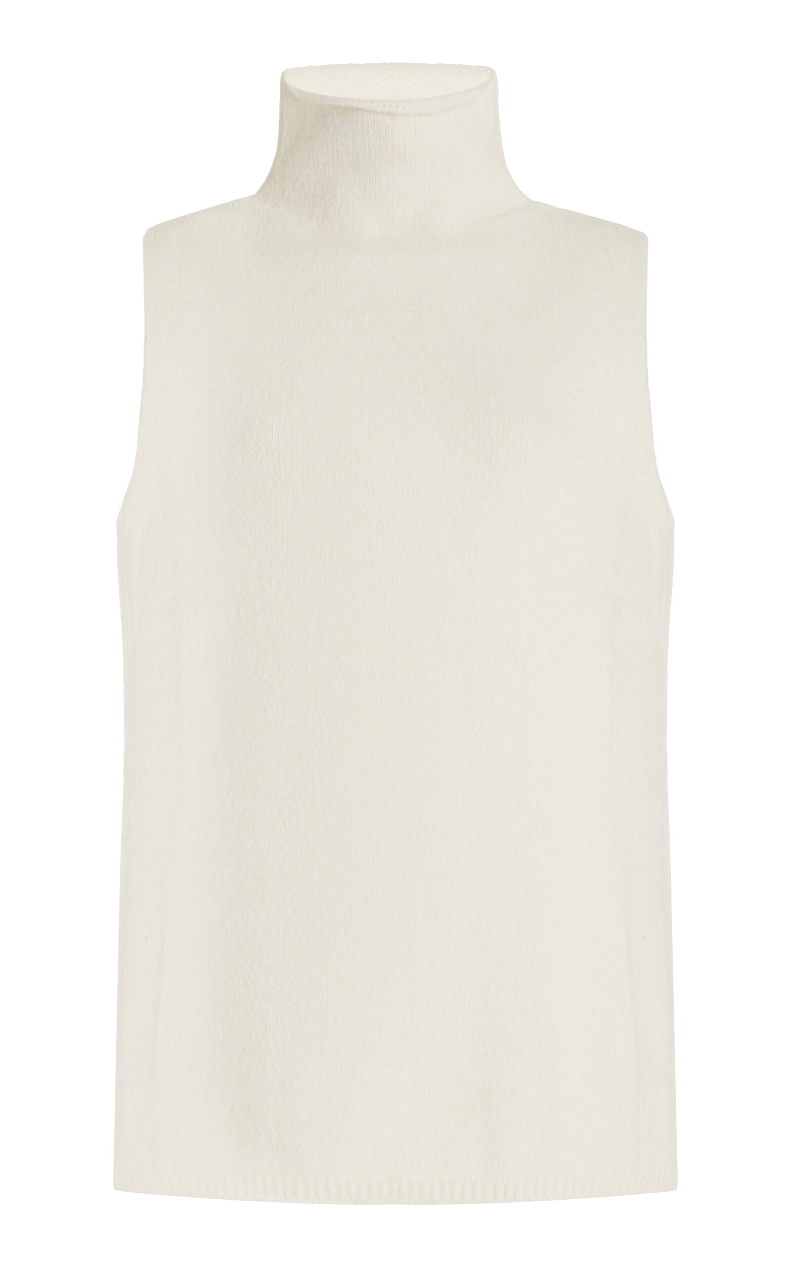 Lily Sleeveless Turtleneck Top ivory - 1