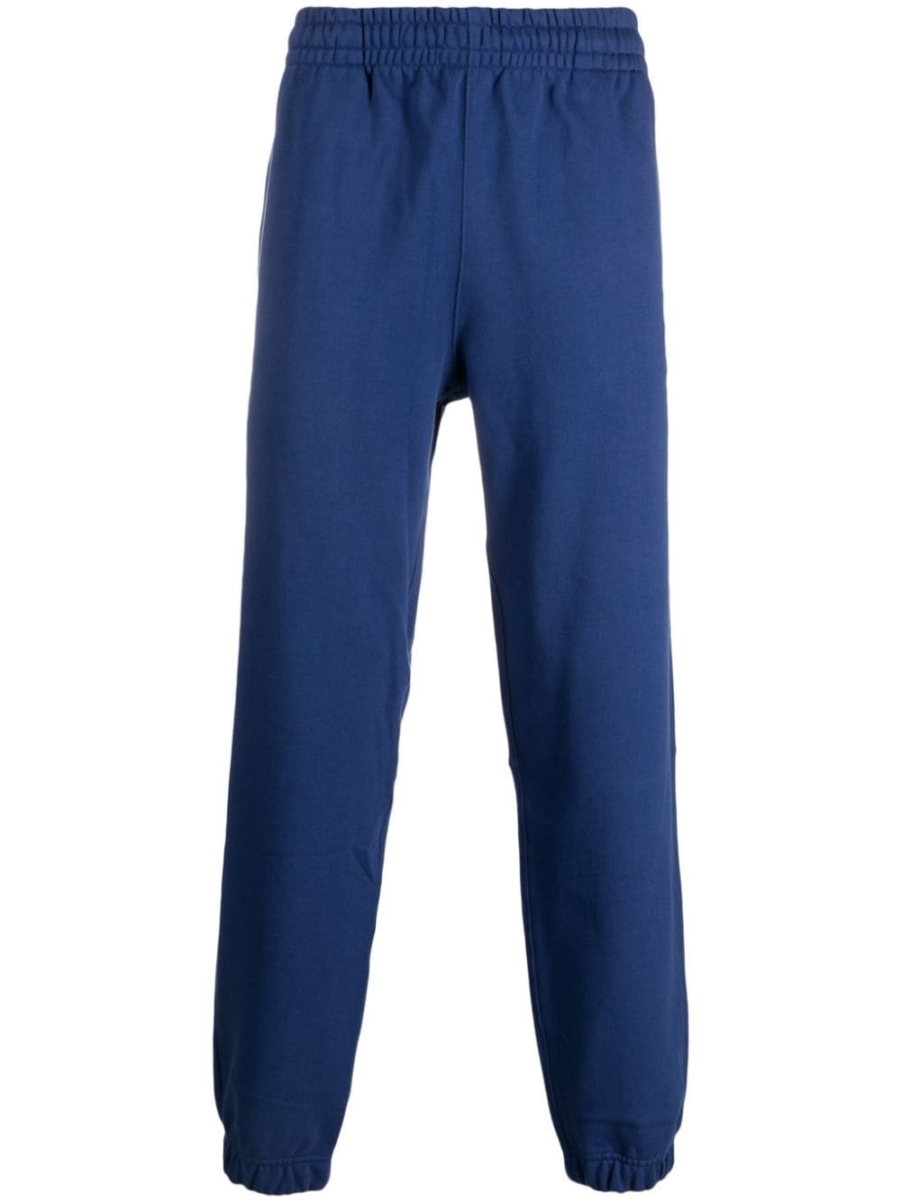 logo-patch organic cotton track trousers - 1