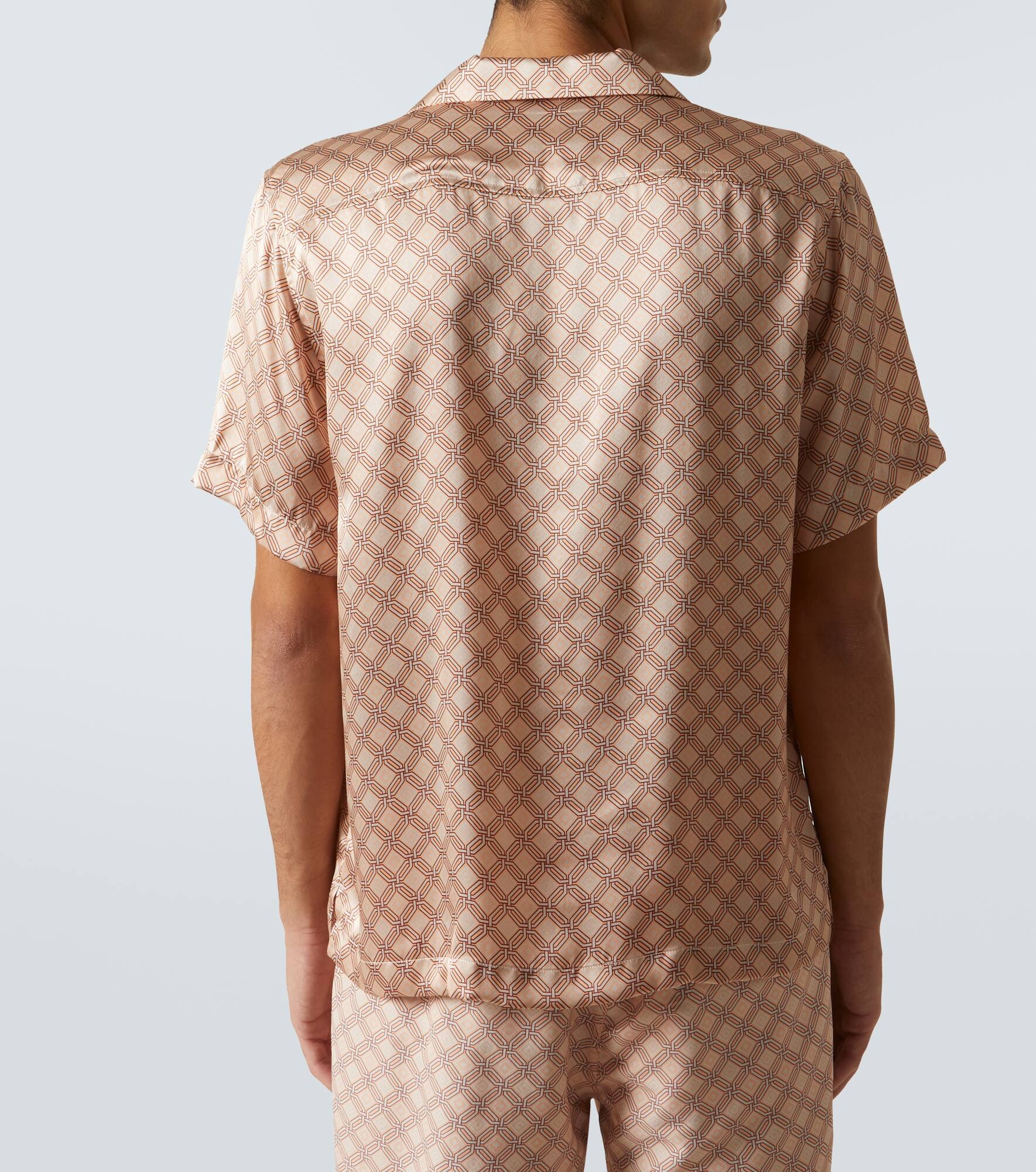 Roberto printed silk bowling shirt - 4