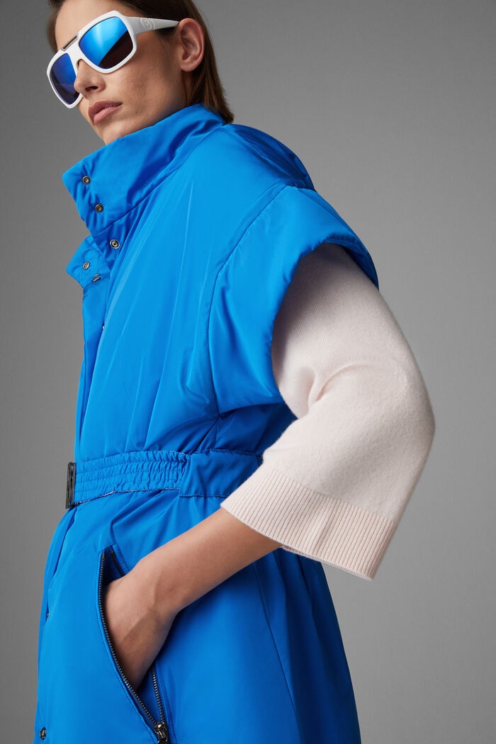 Amira Short-sleeved waistcoat in Azure blue - 6