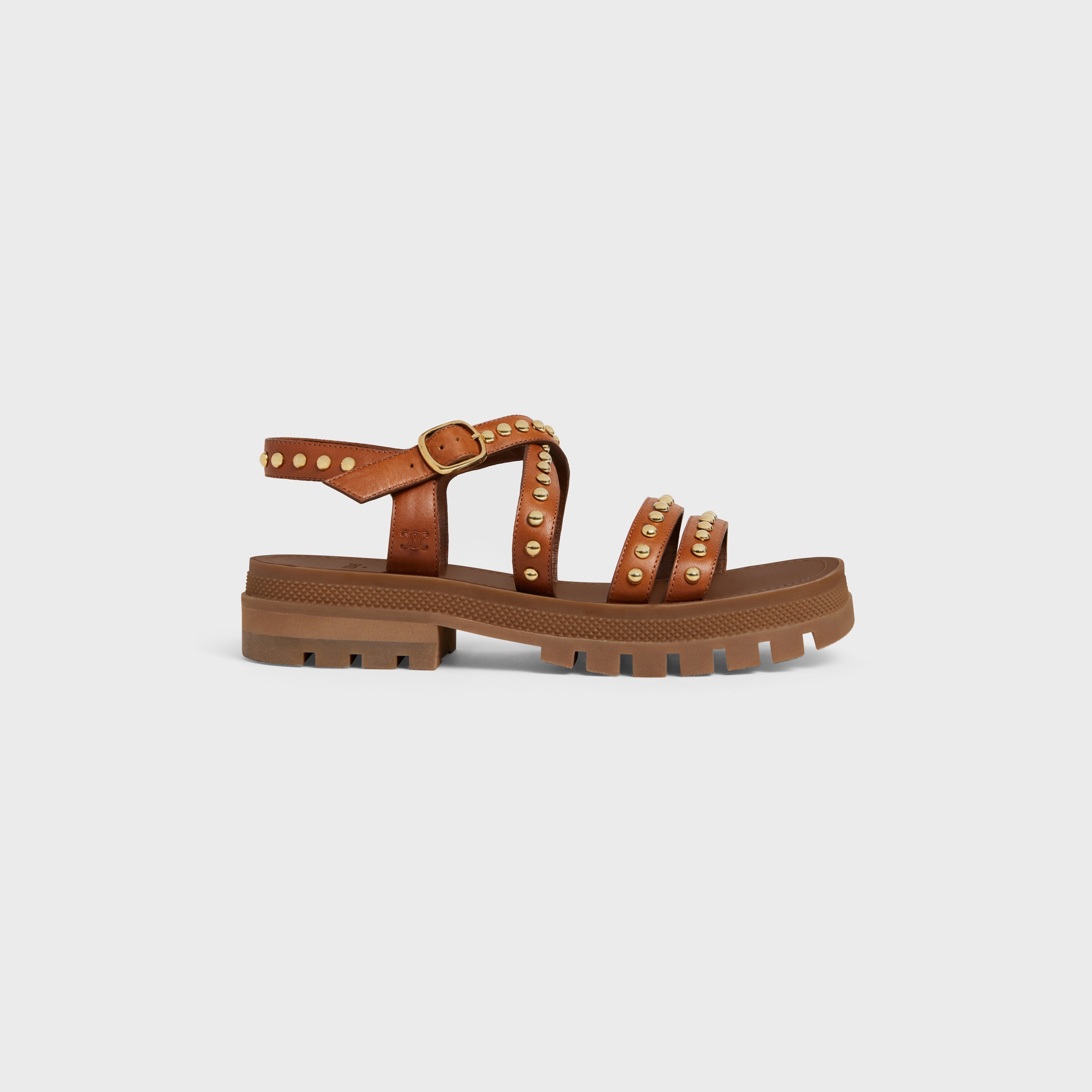CLEA Chunky Studded Sandal in Vegetal Calfskin - 1