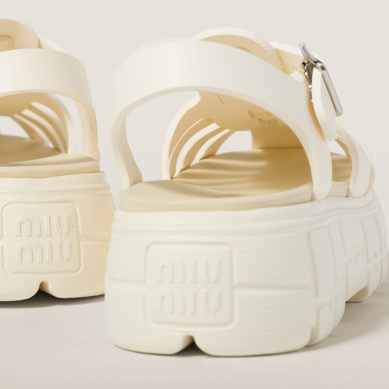 Miu Miu EVA platform cage sandals outlook