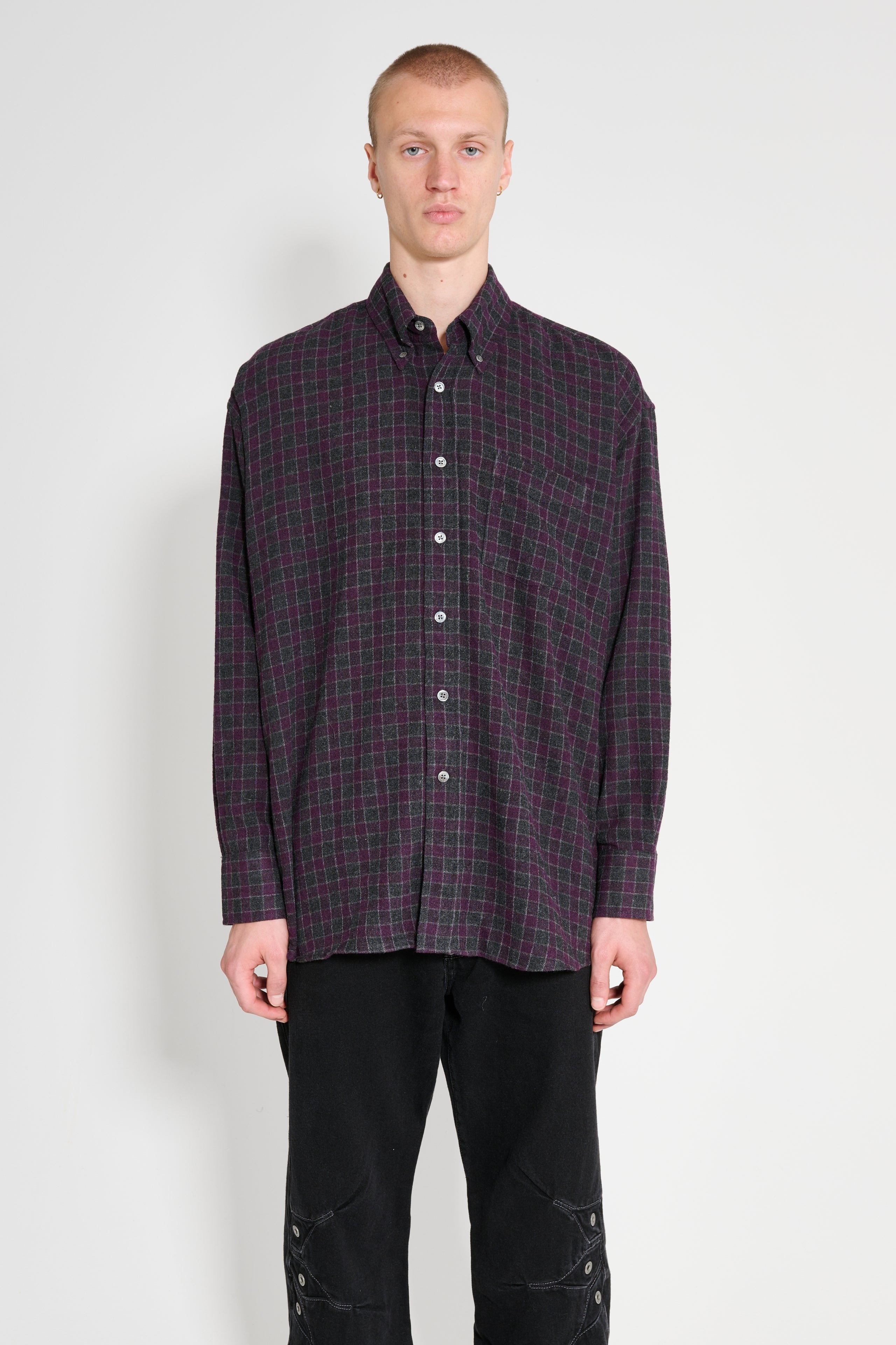 Our Legacy OUR LEGACY BORROWED BD SHIRT SOPHOMORE CHECK RURAL WOOL 