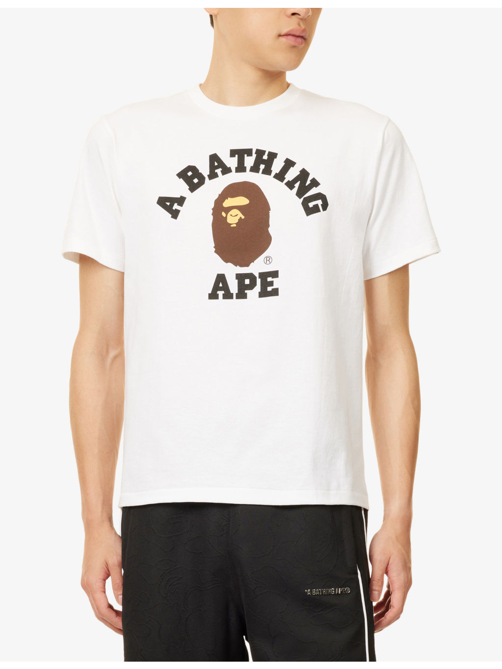 Bape College Graphic-Print Cotton T-Shirt - 3