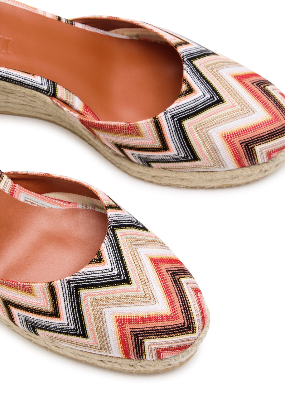 Missoni Eva 60 Zigzag Canvas Wedge Espadrilles - 3