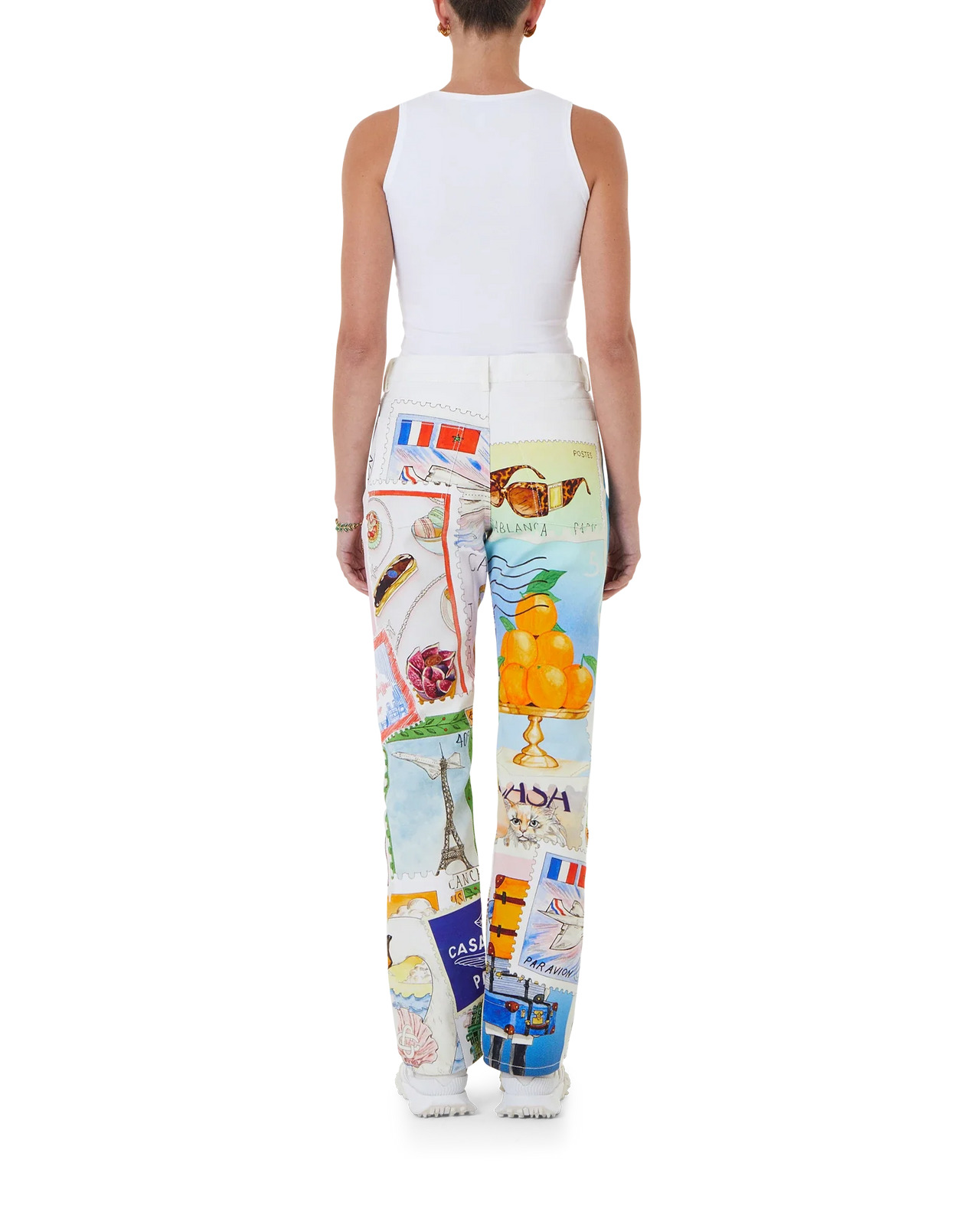 Souvenirs De Vacances Printed Straight Leg Jeans - 3
