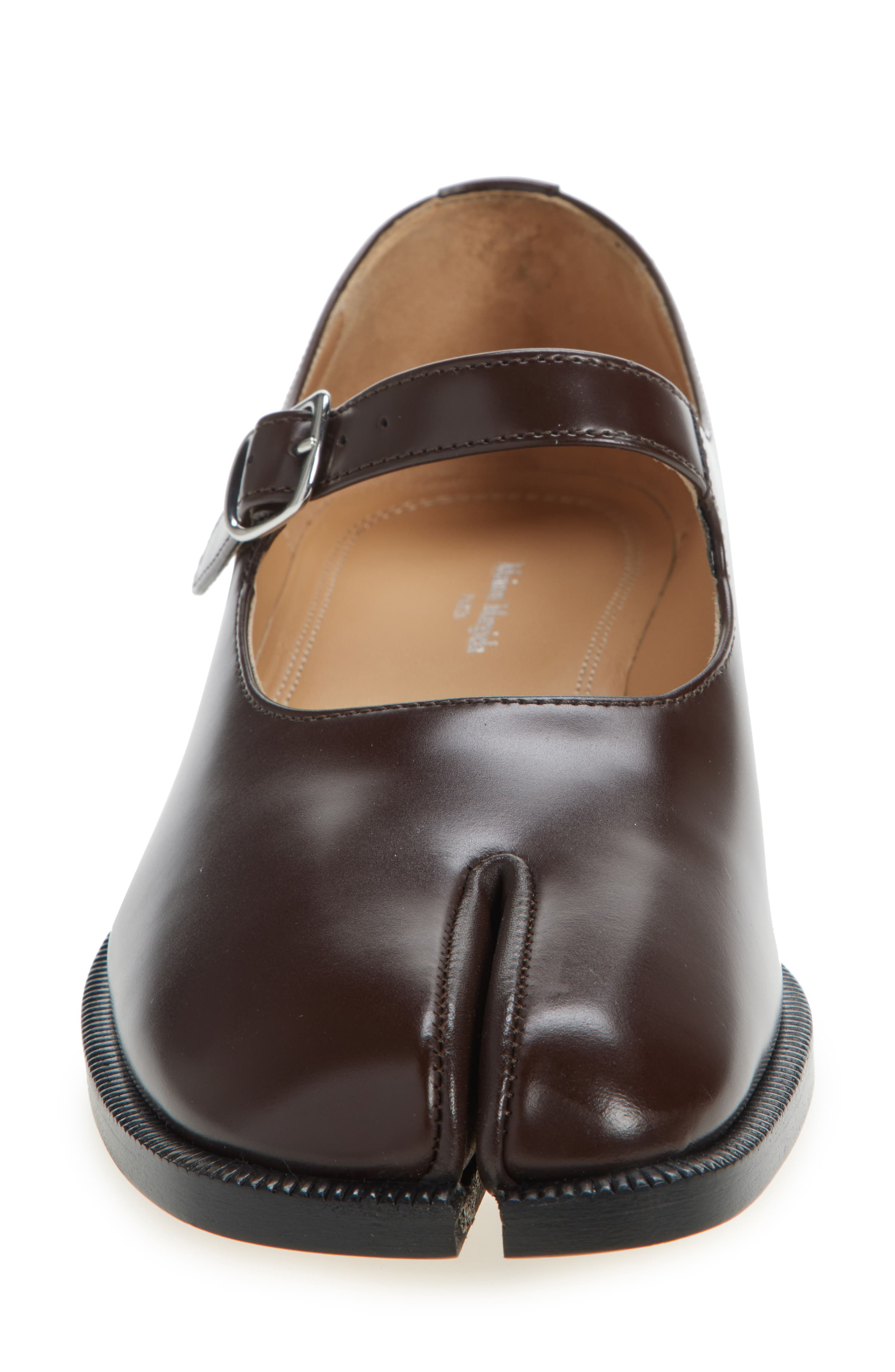 Maison Margiela Tabi Mary Jane Flat in Chic Brown at Nordstrom - 4