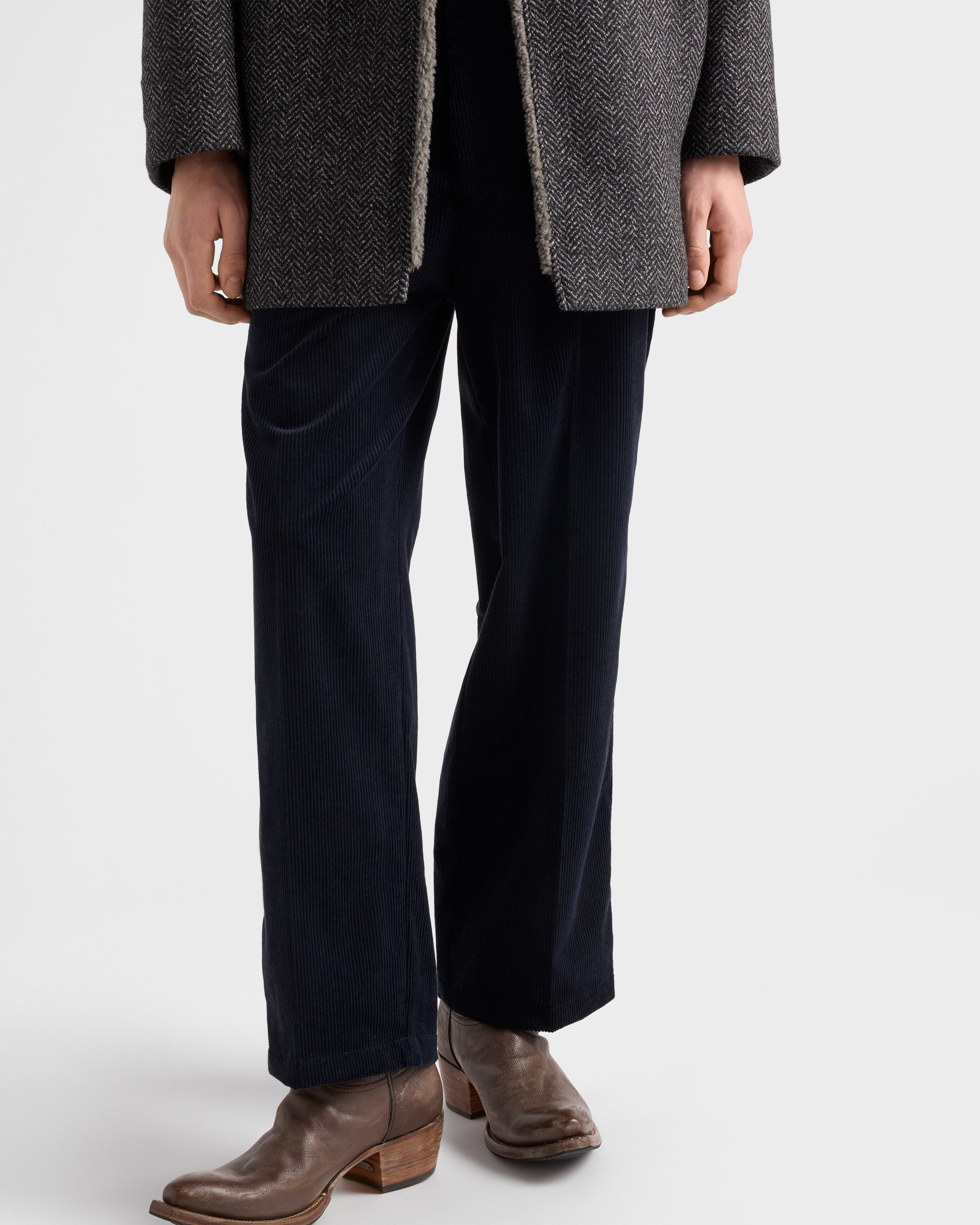 Cashmere and cotton corduroy pants - 4