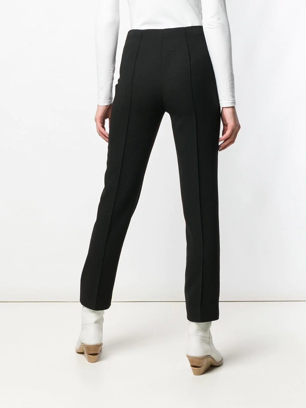 high waisted straight leg trousers - 4