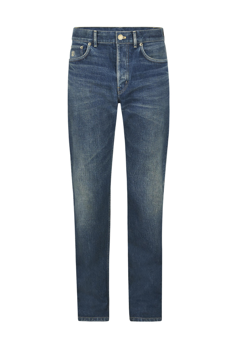 Indigo Washed Slim Jean 1