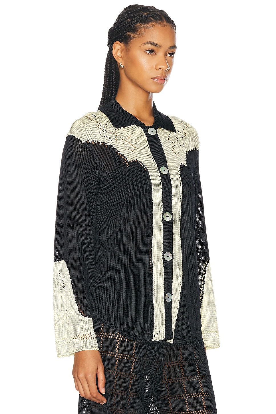 Western Pointelle Shirt - 3