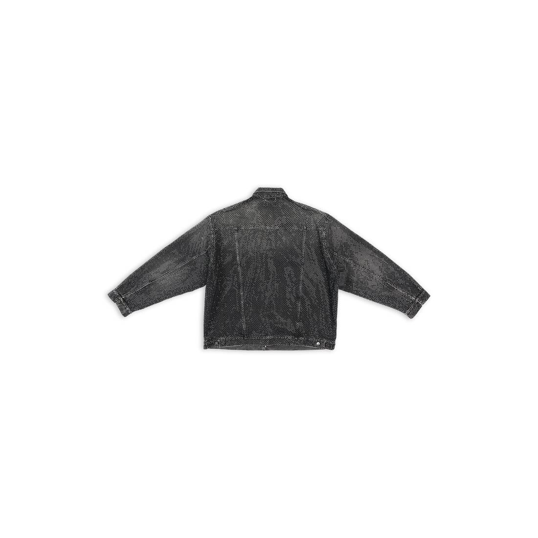 large fit jacket with rhinestones - 5