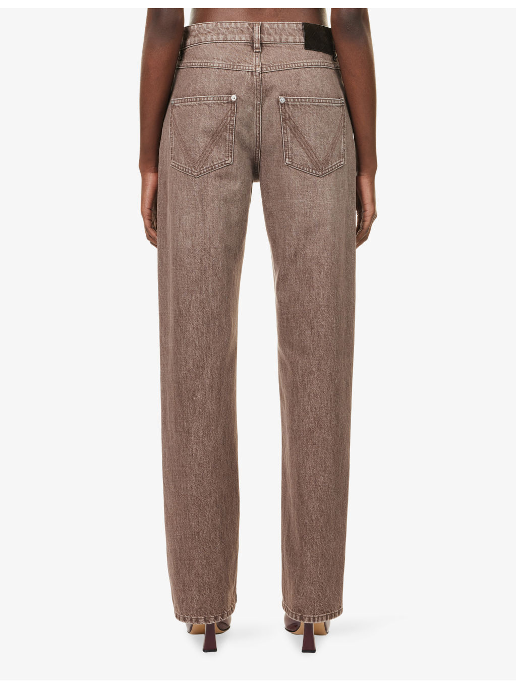 Straight-Leg High-Rise Denim Jeans - 4
