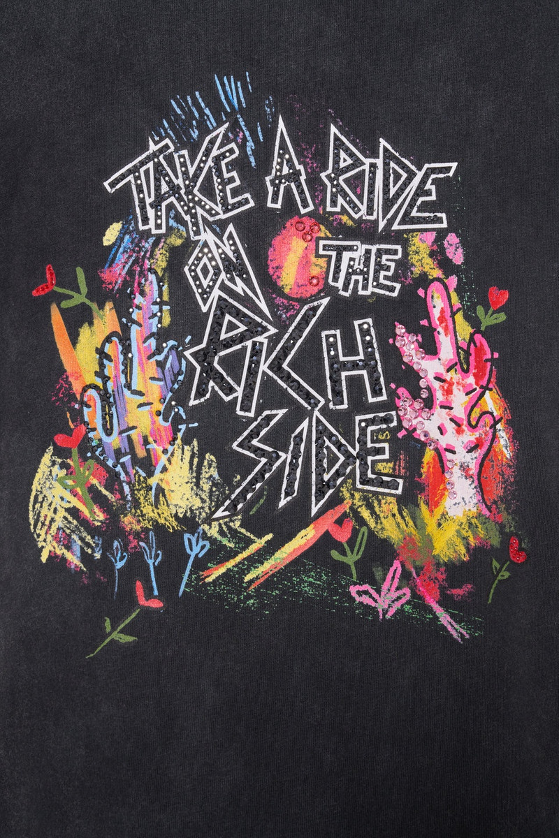 JERSEY T-SHIRT WITH PRINT AND HOTFIX 3