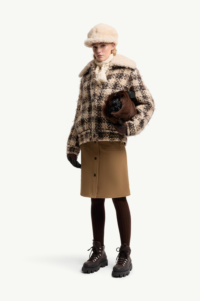 Moncler Grenoble Camlez Wool & Shearling-Trimmed Short Down Jacket outlook