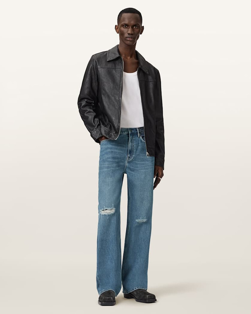 LENNY LOOSE FIT WIDE LEG DENIM JEANS 3