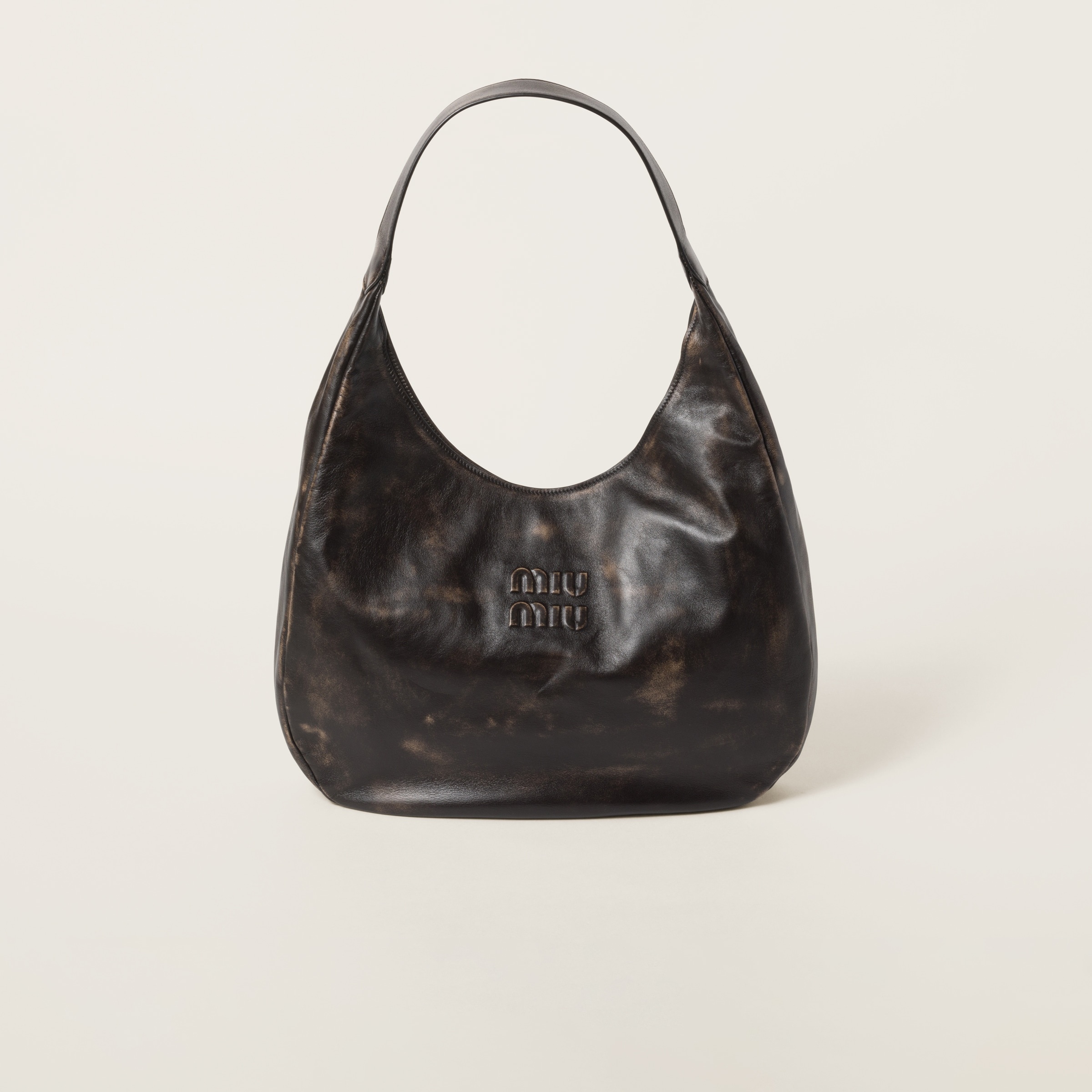 Nappa leather hobo bag - 1